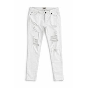 Denim Blvd White Distressed Skinny Jeans | Size 24 | LA